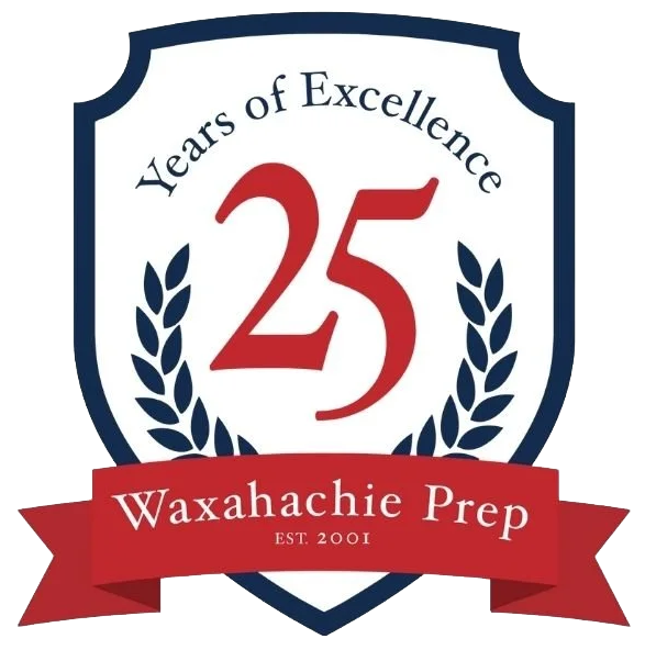 Waxahachie Preparatory Academy 25 Year Logo